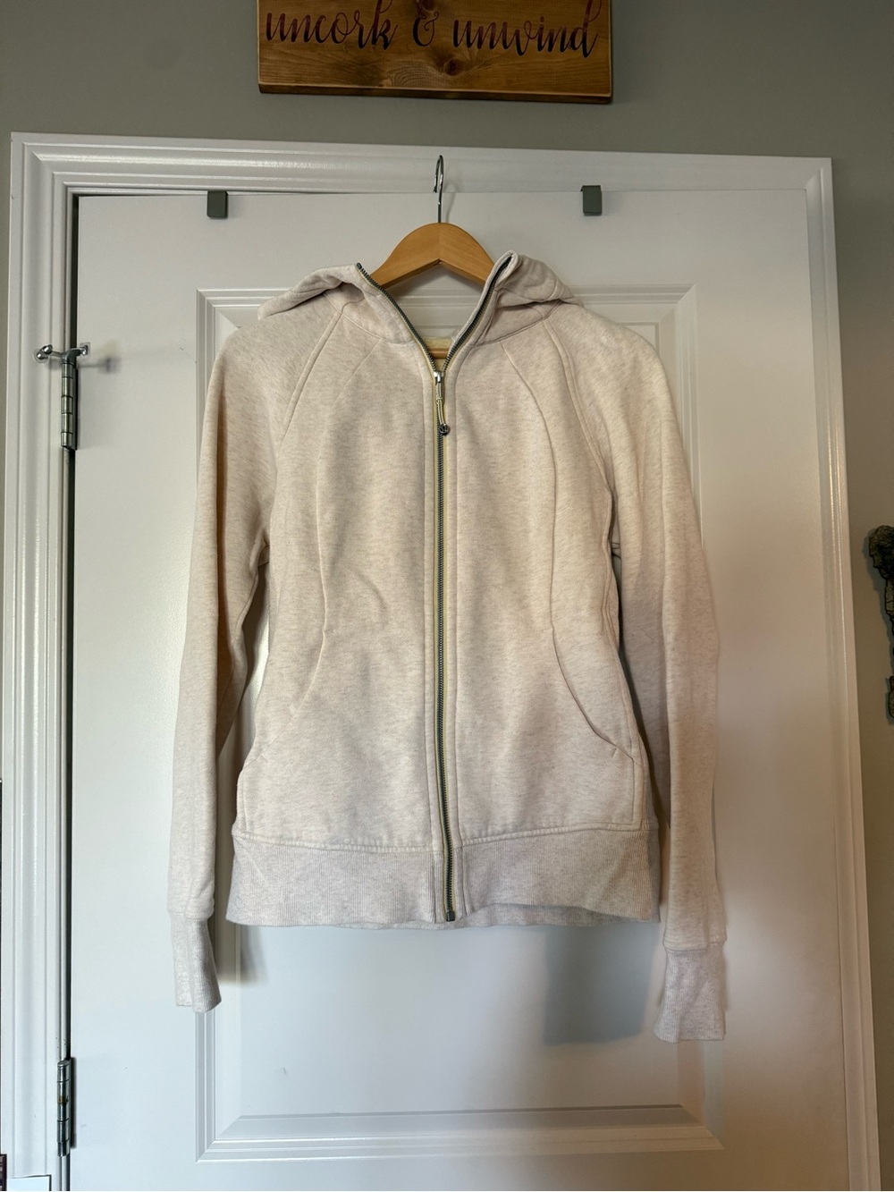 lululemon athletica Light Yellow scuba Full-Zip Hooded Jacket